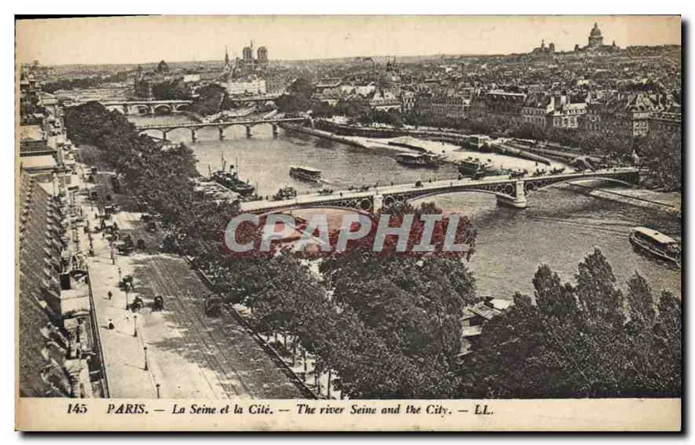 PARIS — A Sena e a Cidade — LL. — Editor LL. — N° de série 145 - Frente