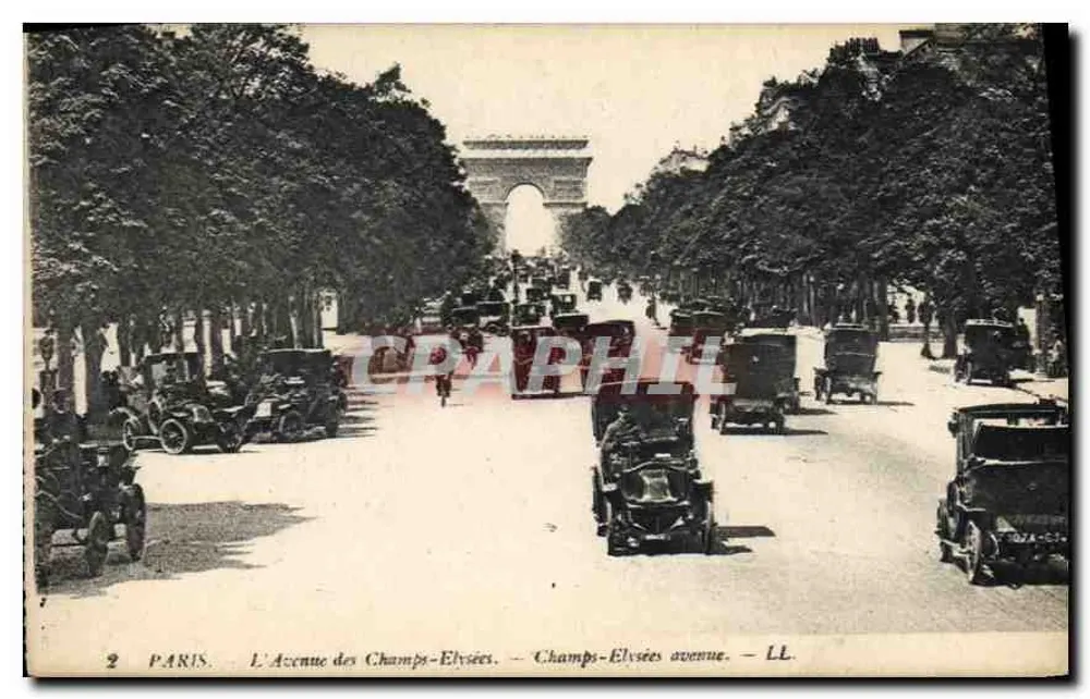 Parijs — De Avenue des Champs-Élysées — LL - Voorkant