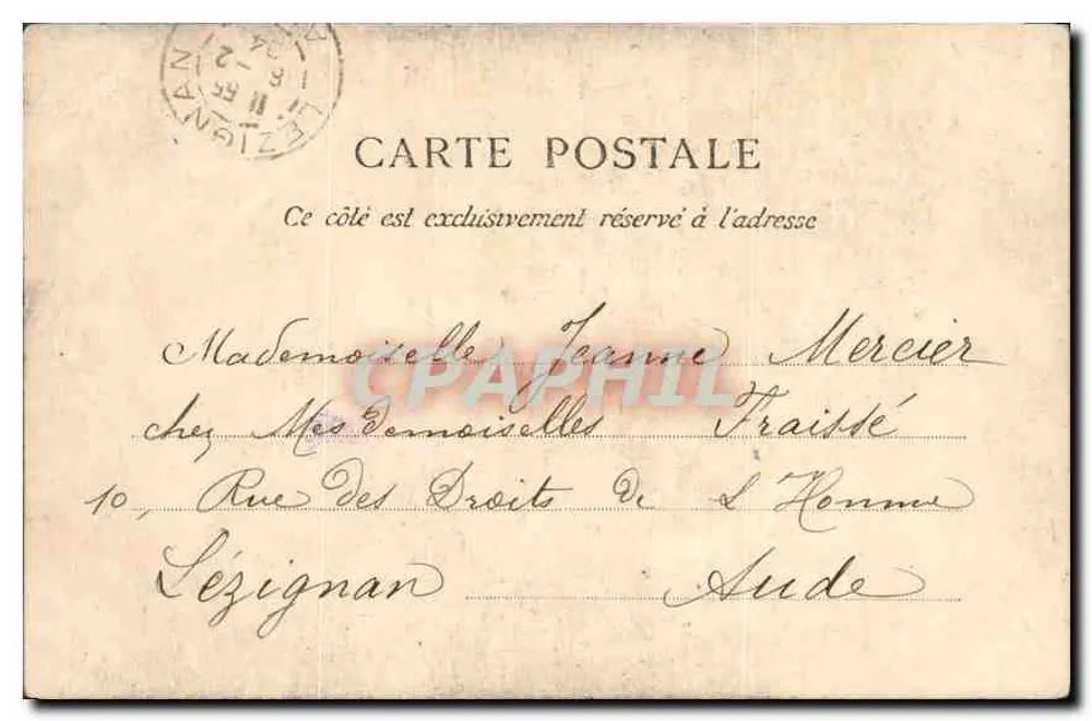 PARIS — Buttes-Chaumont — Pont suspendu — Héliotypie R. Lai Dutary, Toulouse - Verso