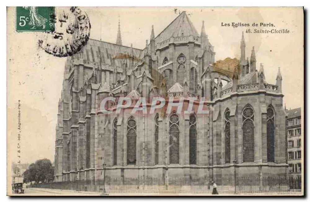 Kerk van Sint-Kruis te Parijs — De Kerk van Parijs. 46. Sint-Kruis — L. J. & C°, Argonne-Impr. - Voorkant