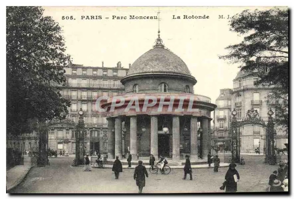 Paris - Parc Monceau - A Rotonda — M.J. — n° 505 - Frente