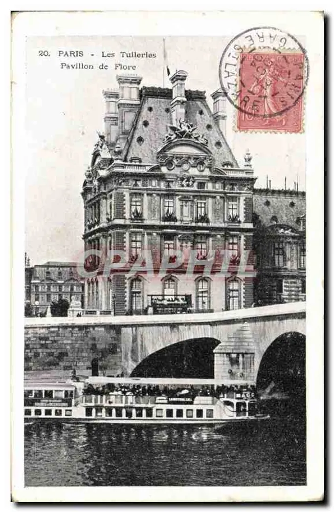 Paris - Les Tuileries - Pavillon de Flore — editor LAGAFFE, n°20 - Frente