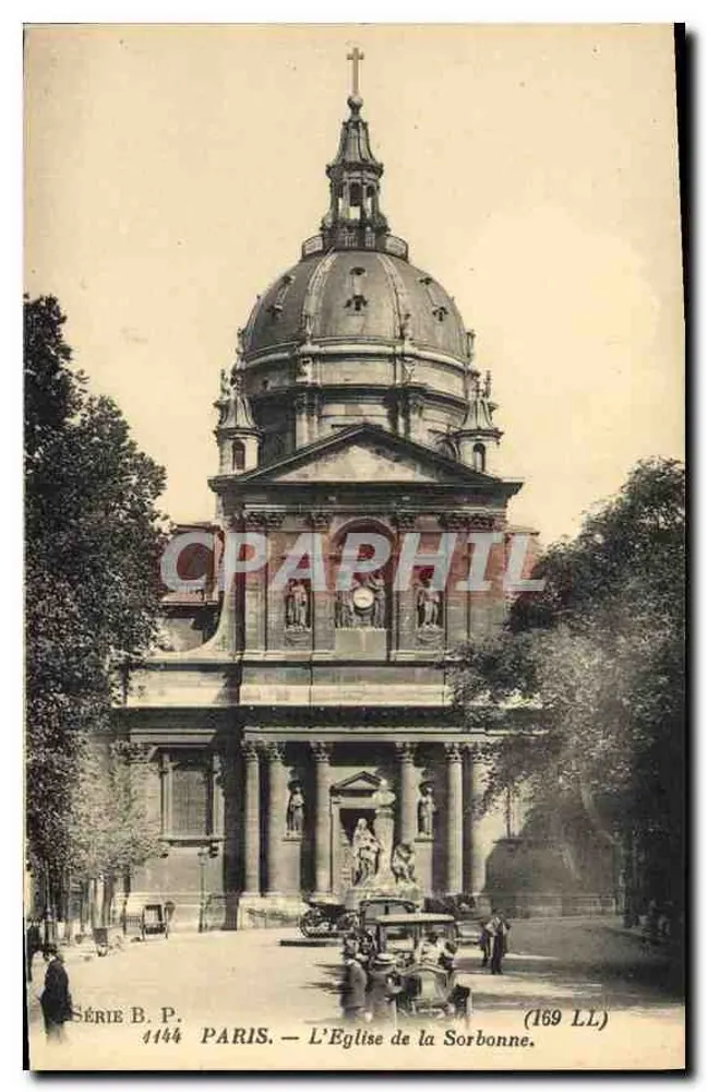 Paris — A Igreja da Sorbonne — Série B.P. 4144, (169 LL) - Frente