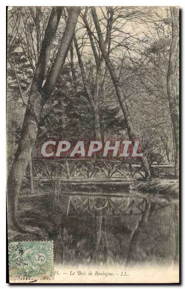 Het Bois de Boulogne — Uitzicht op de brug over het meer — L.L. — n° 145 - Voorkant