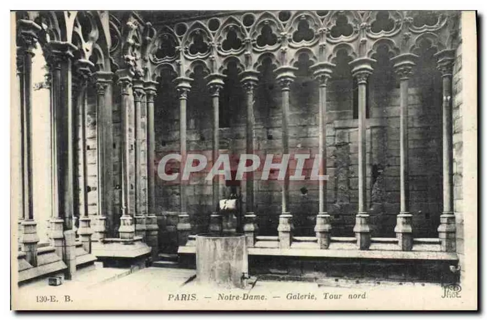 Paris — Notre-Dame — Galerie, Nordturm — J. Huet - Vorderseite