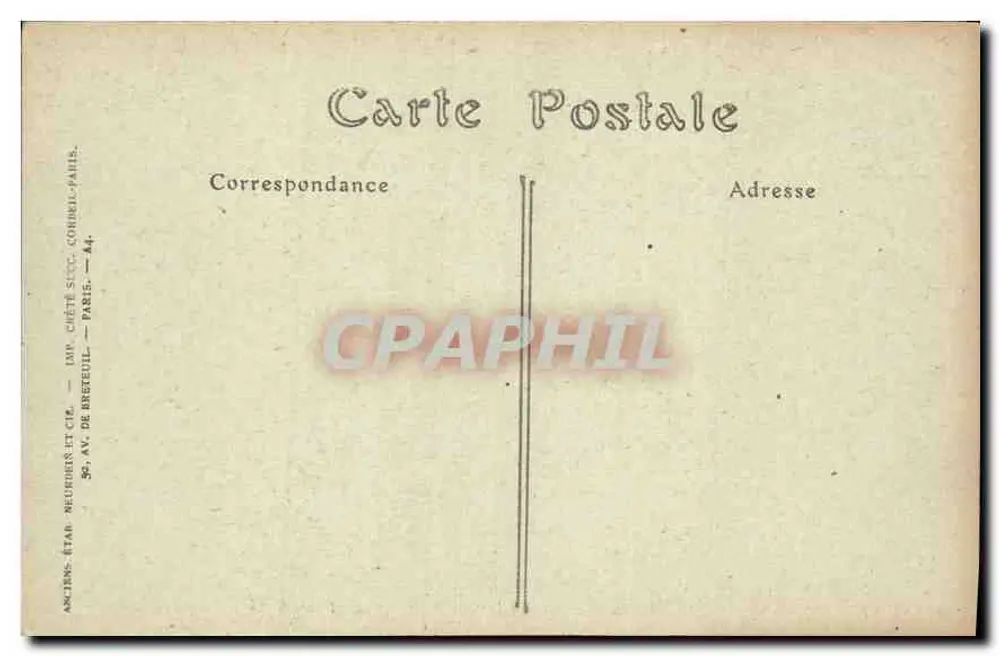 Paris — Notre-Dame — Galerie, Nordturm — J. Huet - Rückseite