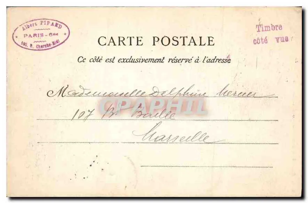 PARIS — Saint-Nicolas-des-Champs — Albert PIPARD, n°130 - Verso