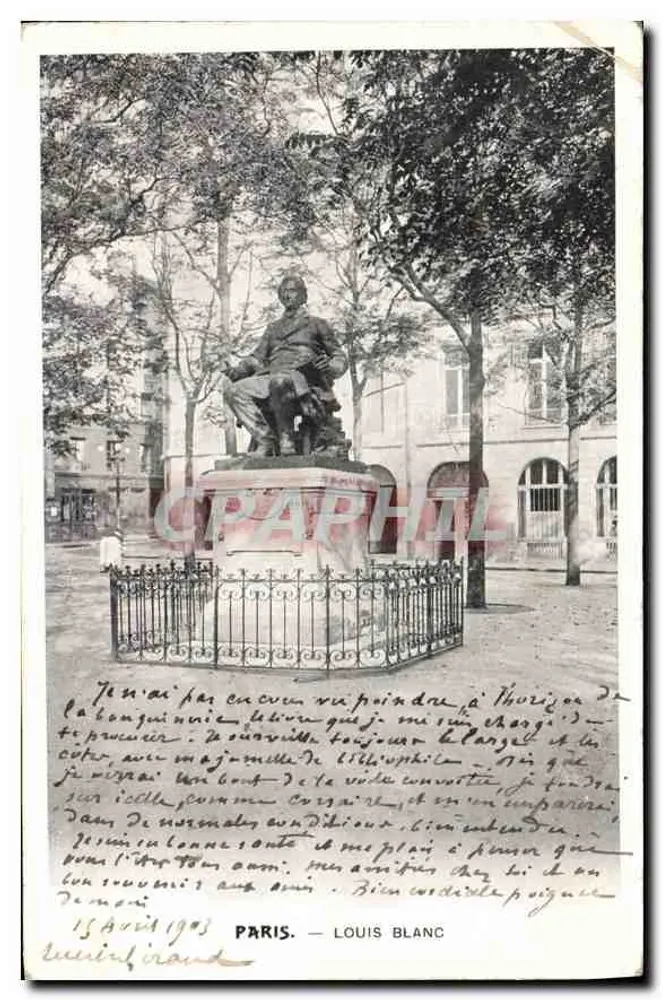 Estátua de Louis Blanc — Paris — editor desconhecido, número de série não visível - Frente