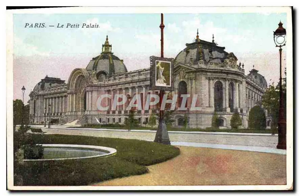Paris — O Petit Palais — editor não visível - Frente