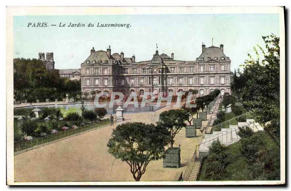 PARIS — O Jardim do Luxembourg — editor não identificado - Frente