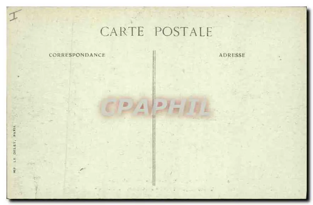 Paris — Visão tirada do Pavilhão de Flore — Editor MP Le Deley, Paris, n° 4002 - Verso