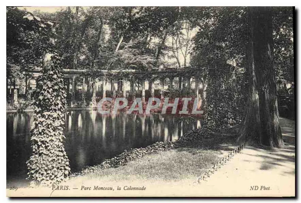 PARIS — Parque Monceau, a Colunata — ND Pbot. - Frente