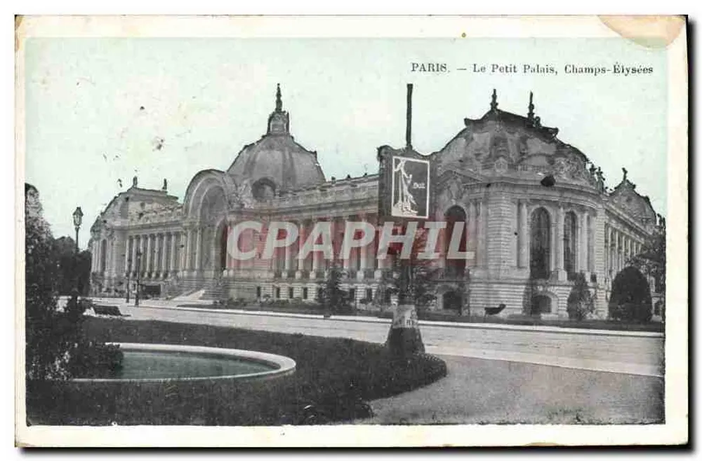 Paris — O Pequeno Palácio, Campos Elísios — editor 'Dall' n° 14 - Frente