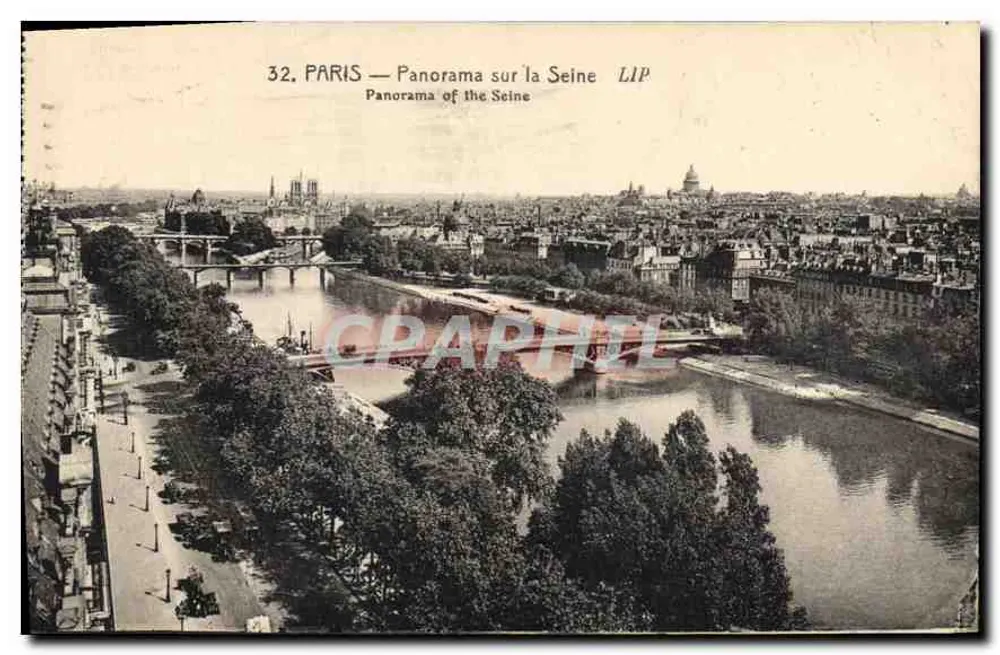 PARIJS — Panorama over de Seine — LIP - Voorkant