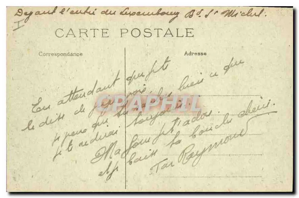 Paris - La Rue Soufflot und der Panthéon — L'Abuille, Paris, n°35 - Rückseite