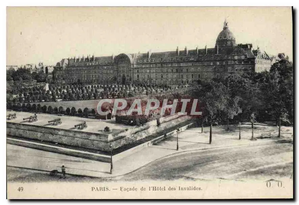 PARIS — Fachada do Hotel dos Inválidos — n°49 - Frente