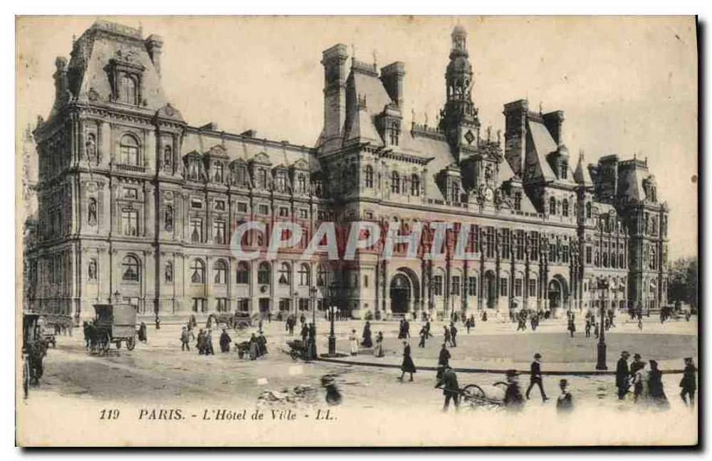 Paris - O Hotel de Ville - LL. - n°119 - Frente