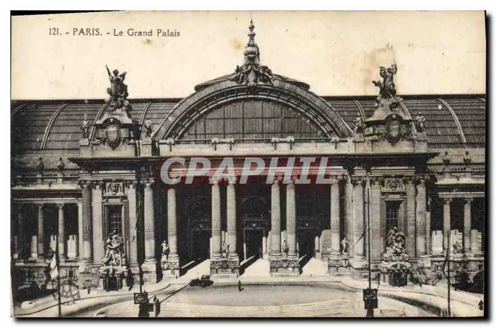 Paris - O Grand Palais — Bilhete postal antigo n°121 - Frente