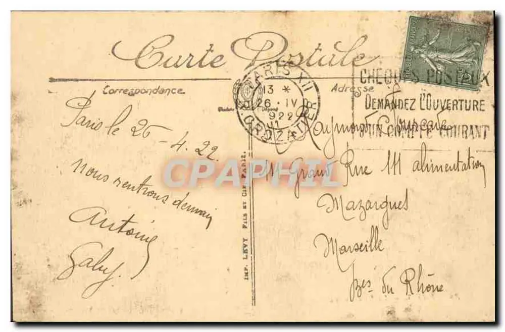 Paris — A Cidade — LL. - Verso