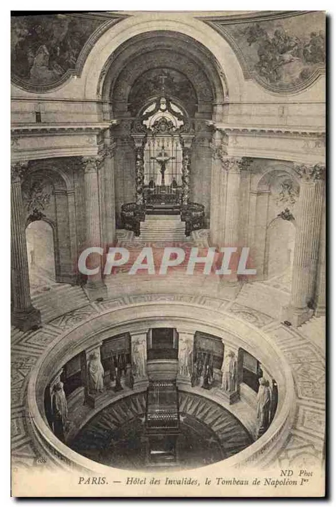 Paris — Hôtel des Invalides, das Grab von Napoleon I — ND Phot - Vorderseite