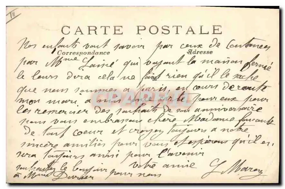 Paris — Siegessäule — Place de la Bastille — C. M. n°45 - Rückseite