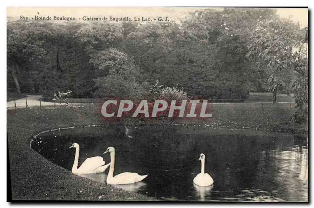Boulogne-Wälder - Schloss Bagatelle, Der See - G.I. - Vorderseite
