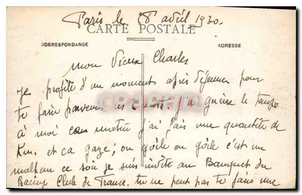 Paris - Le Châtelet — vista da praça com a fonte e a catedral Notre-Dame em segundo plano — editor desconhecido, n° 50 - Verso