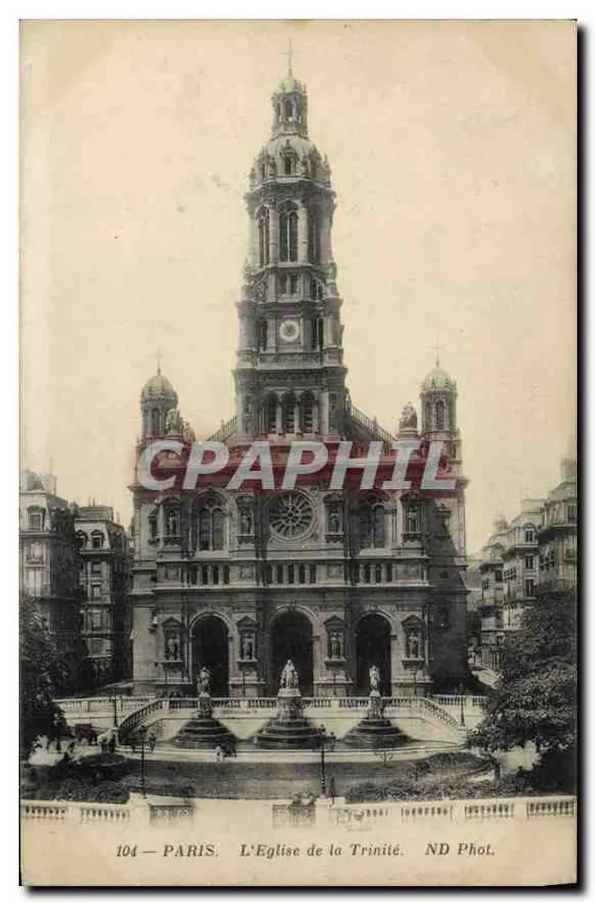 Paris — A Igreja da Trindade — ND Fot. n° 104 - Frente