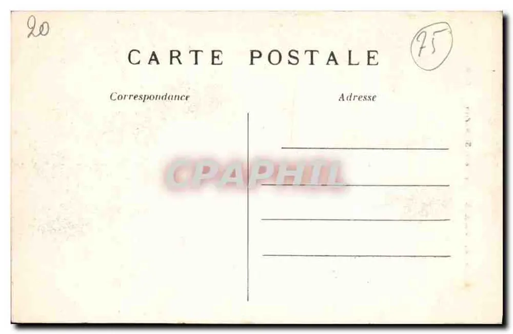 Paris — A Porta Saint-Martin — C.M. n°378 - Verso