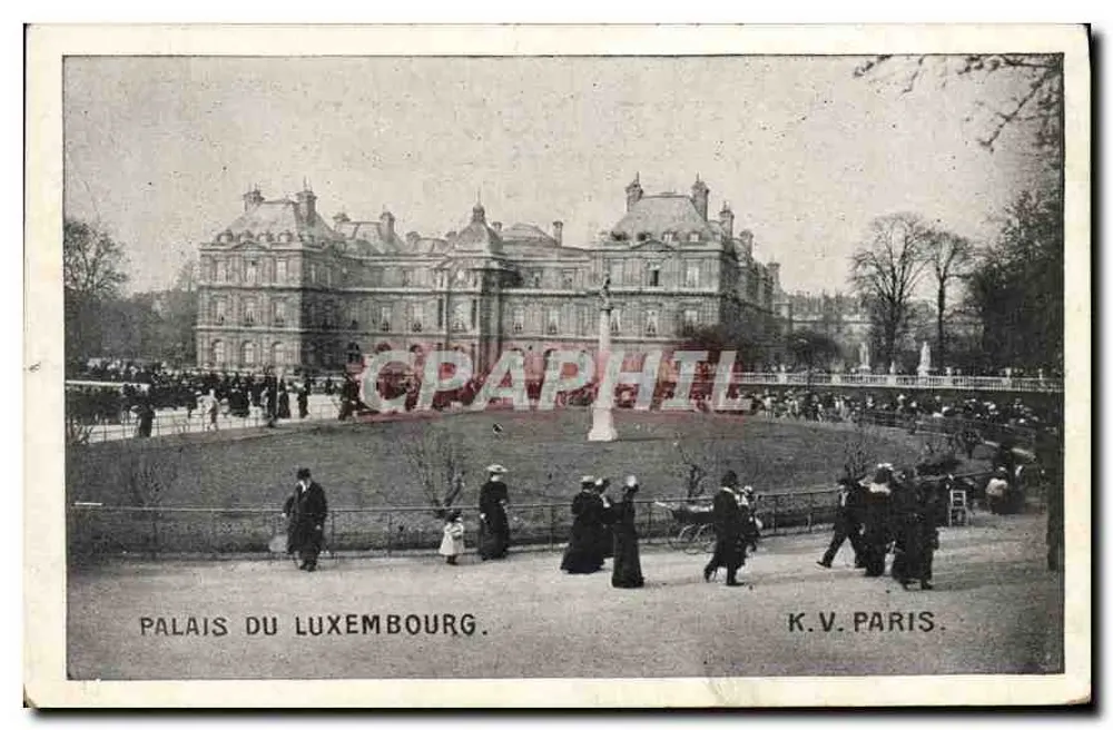 Palácio do Luxemburgo — Paris — K.V. Paris - Frente