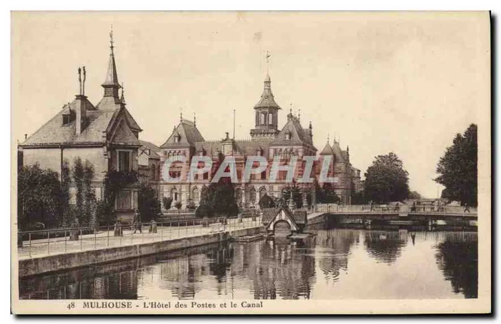 Mulhouse - Das Posthotel und der Kanal — Graphil, n°48 - Vorderseite