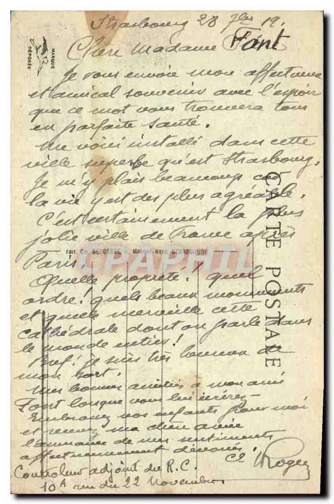 Estrasburgo — Escola Superior de Meninas — editor não identificado, n° 291 - Verso