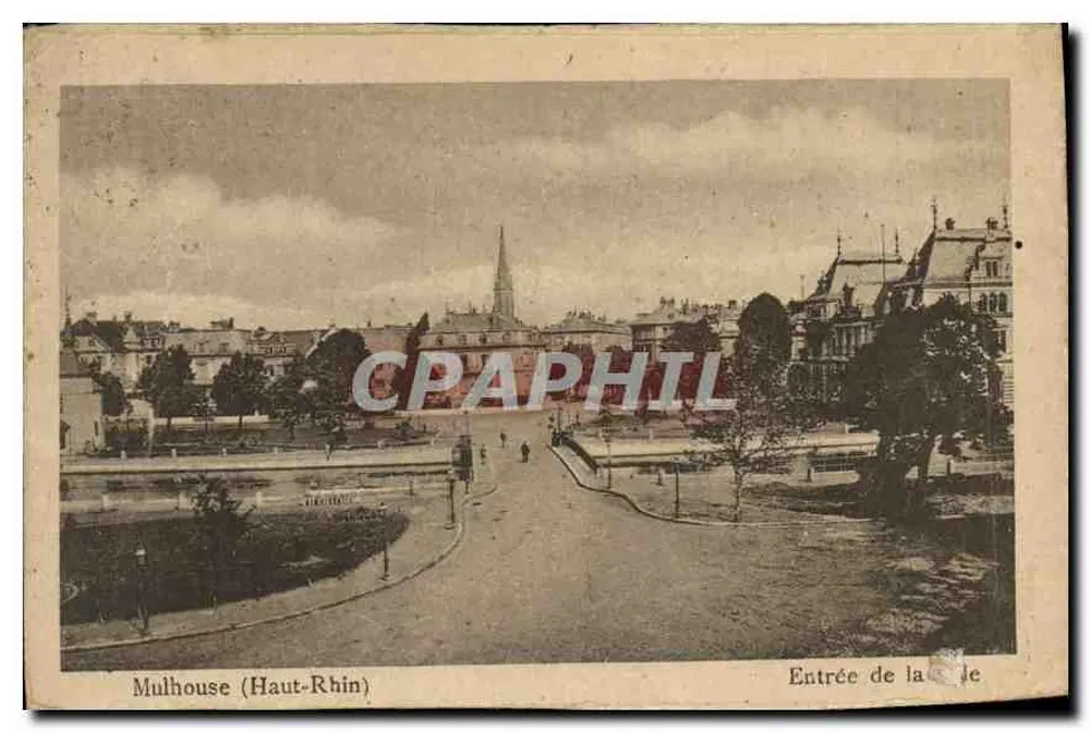 Mulhouse (Haut-Rhin) — Entrada da cidade - Frente