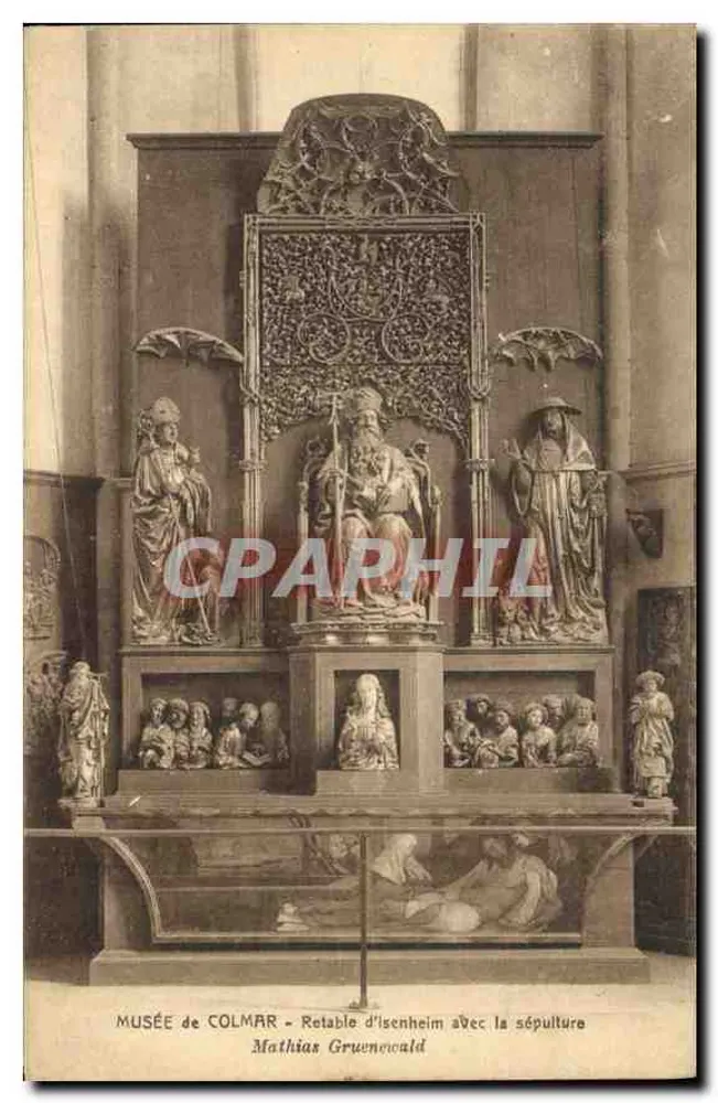 Museo di Colmar — Altare di Isenheim con la sepoltura — Mathias Grünewald - Recto