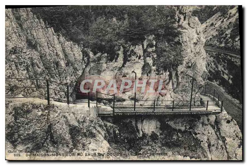 Maison-Monsieur am Saut du Doubs — Die Hängebrücke — Châtel, Doubs - Vorderseite