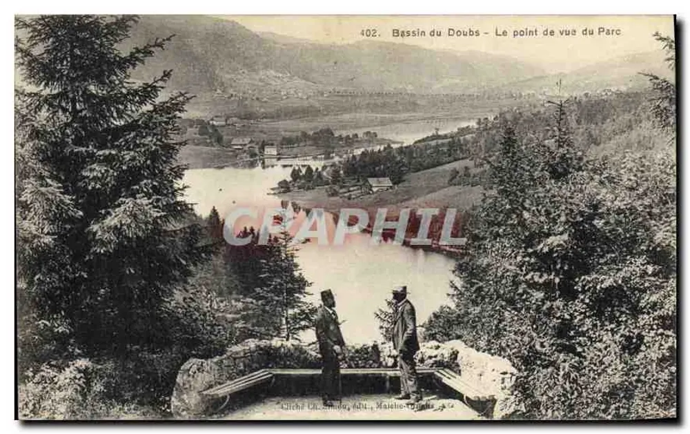 Bassin du Doubs — Ausblick vom Park — Cliché Ch. Zimolo, Mâlelie - Vorderseite