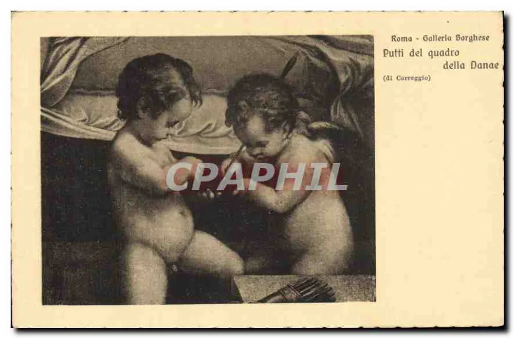 Putti aus dem Gemälde der Danae — (von Correggio) — Rom - Galleria Borghese - Vorderseite