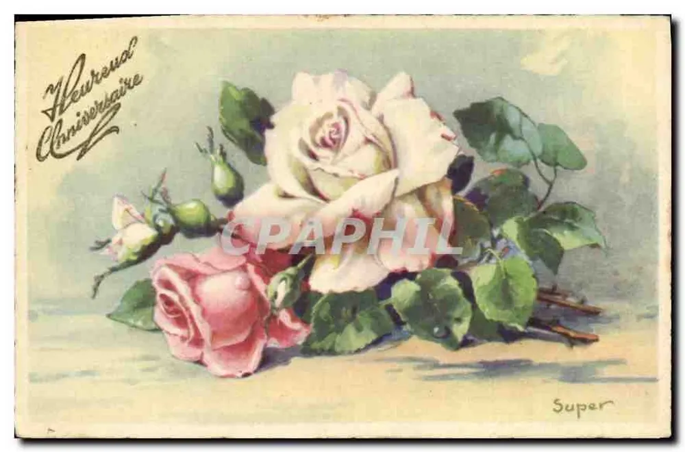 Arranjo de rosas — Aniversário — Super - Frente