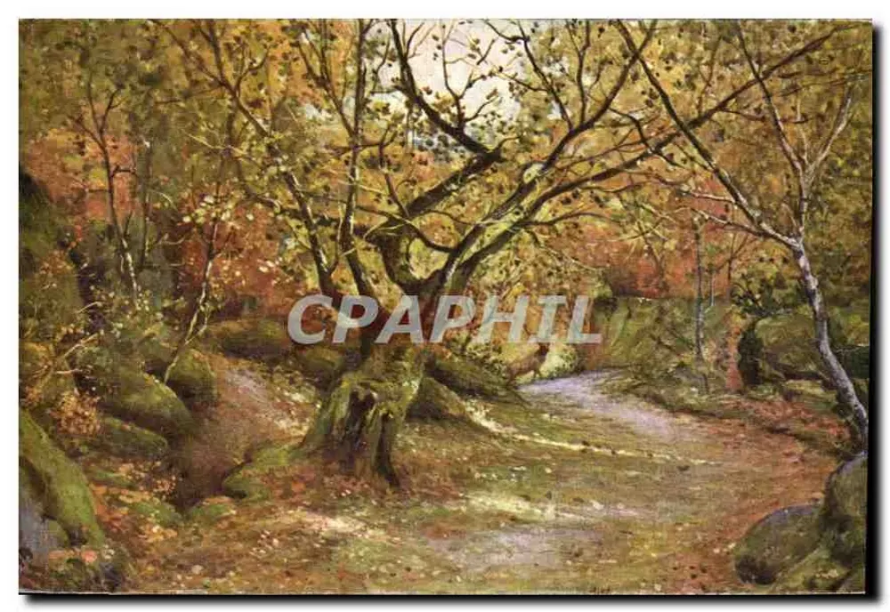 A floresta de Fontainebleau — Paisagem com lobos — Martin KAVEL - Frente