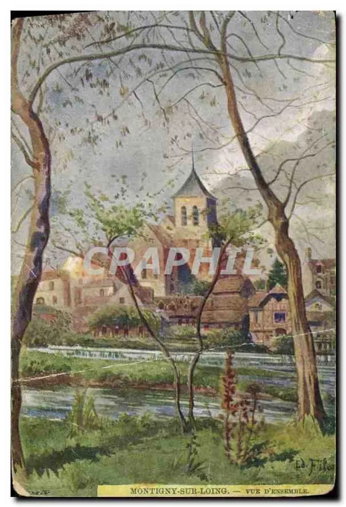 Montigny-sur-Loing — Vista geral — Ed. Fille - Frente