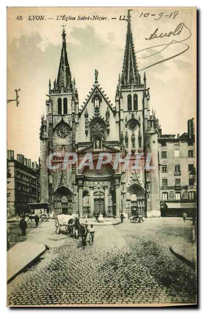 Lyon — A Igreja de São Nizier — LL — n°45 - Frente