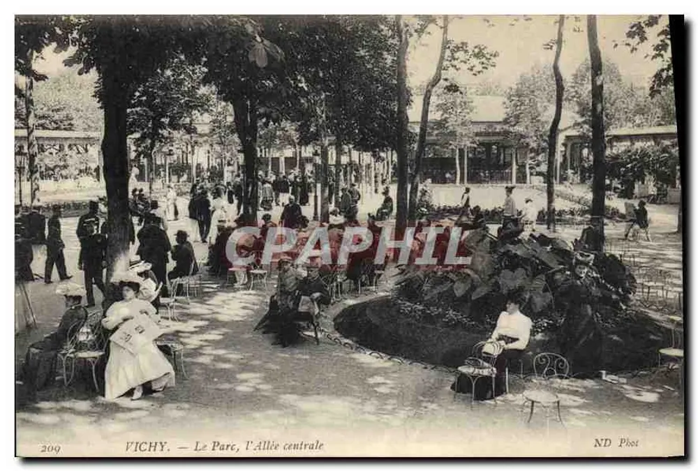 Vichy — Het Park, de Centrale Laan — ND Phot - Voorkant