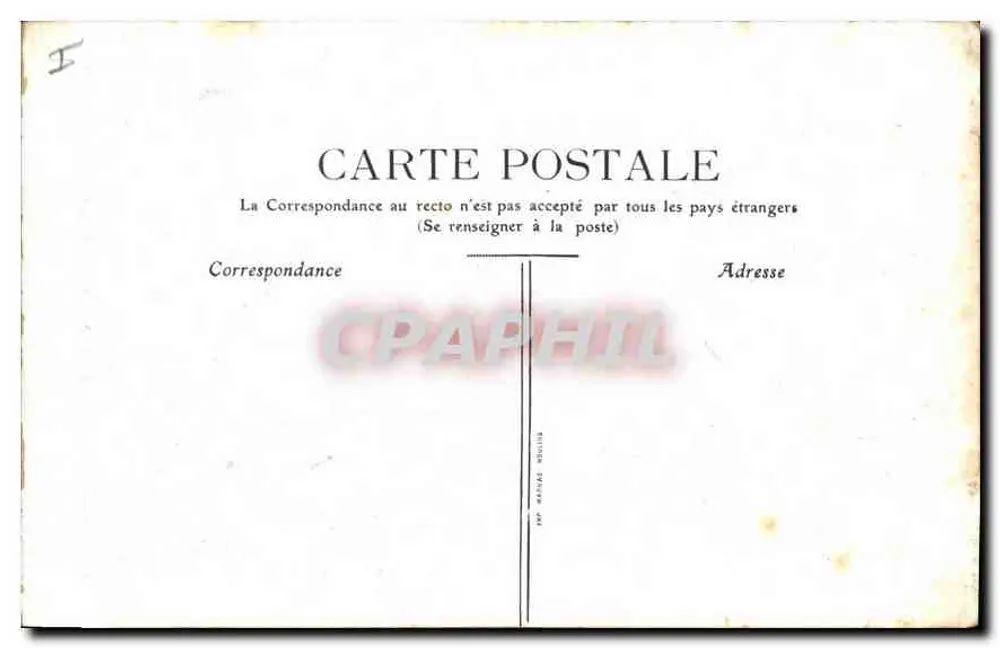 Vichy — Hospital civil — editor não identificado - Verso
