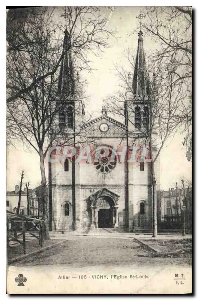 Allier — 105 - VICHY, a Igreja de São Luís — M.T. L.L. - Frente