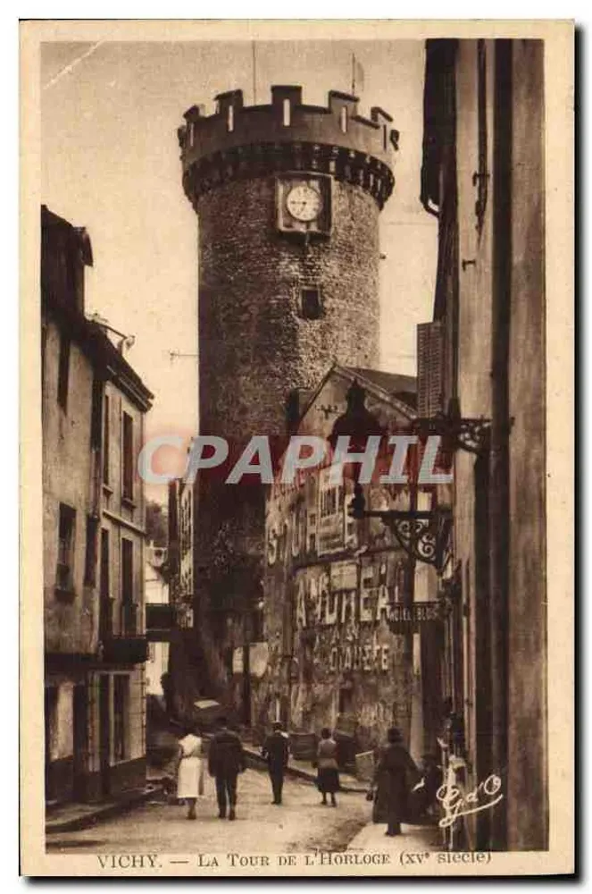 Vichy — La Tour de l'Horloge (XVe siècle) — éditeur Gauthiergues - Olliergues (F-43) n° BC-33 - Vorderseite
