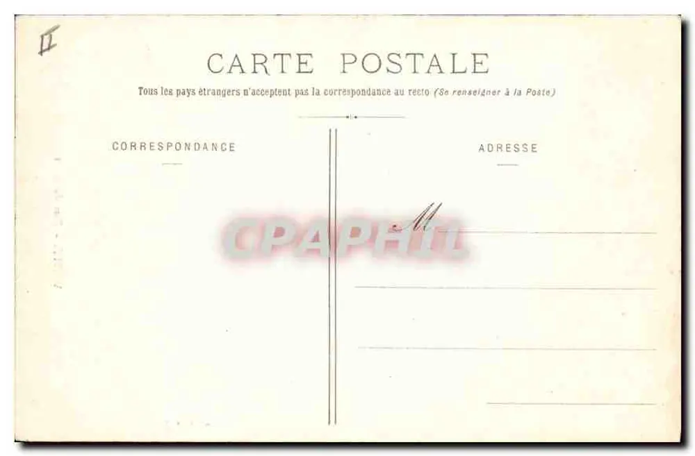Vichy - Rue du Pont — vista da rua cercada de árvores e de um ponte, editor L.C. Roy, Vichy - Verso