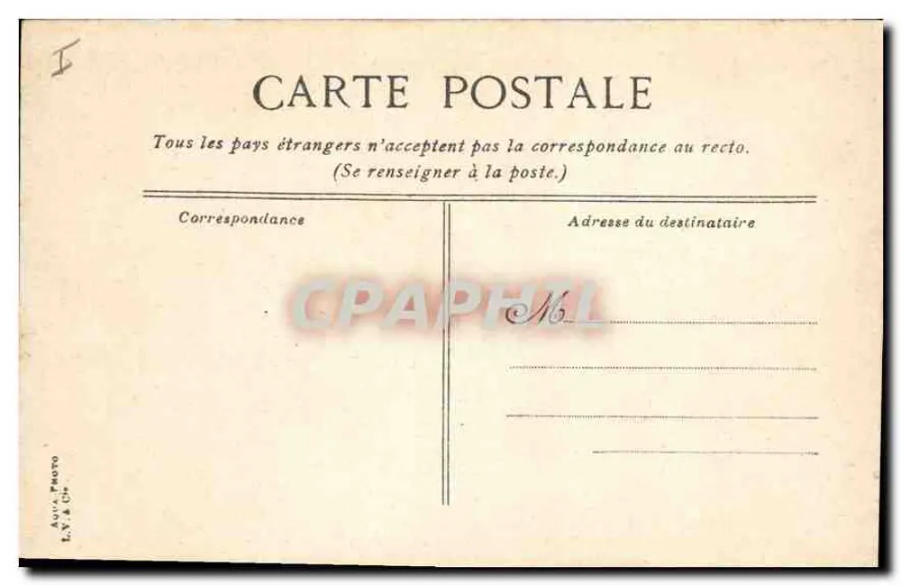 A Orangerie dos Celestins — Vichy — editor Auv. Photo L.N. & Cie - Verso