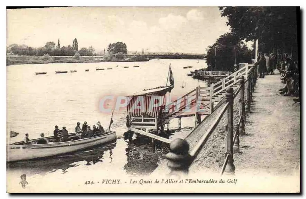 Vichy - Die Ufer des Allier und der Golf-Pier — Bégin, Vichy - Vorderseite