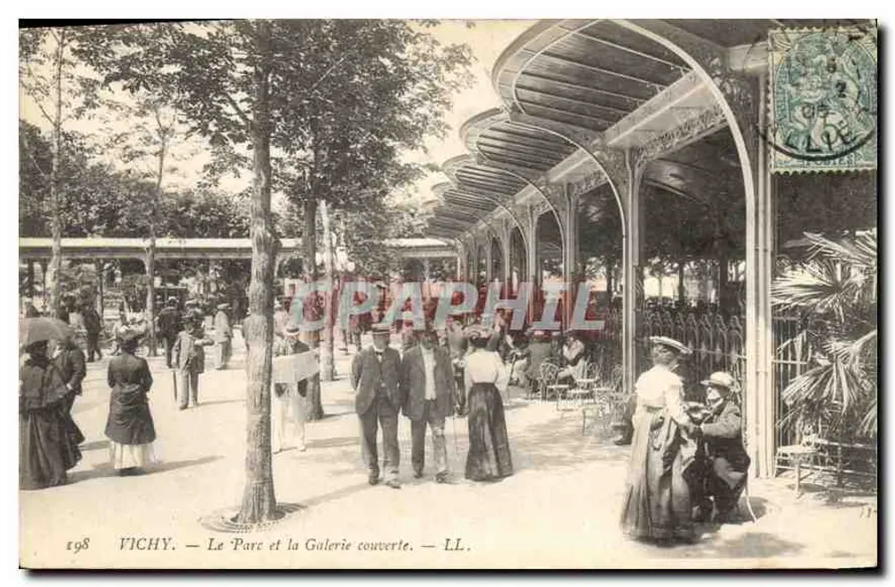 Vichy — Der Park und die Überdachte Galerie — LL. - Vorderseite