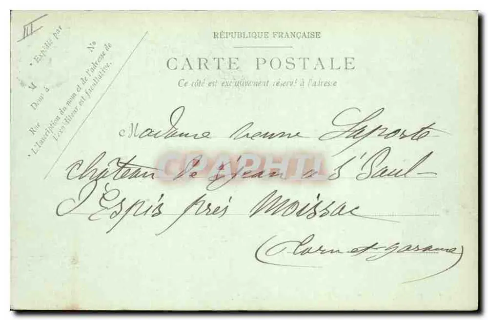Vichy — Der Park und die Überdachte Galerie — LL. - Rückseite